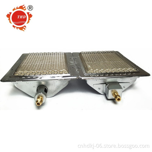 Yakitori gas grill radiant brass jet propane burner HD220